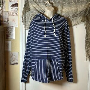 Anybody navy blue and white striped 2 piece set